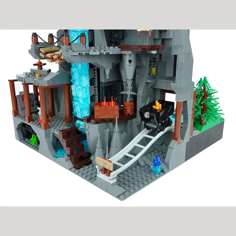 Moc building block building model functional waterfall technology modular building block holiday gift children's toy DIY set