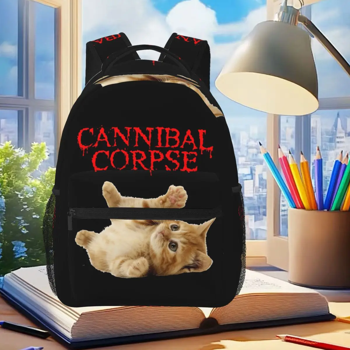 Cannibal Corpse Band Backpack Student Boys Girls BookBag Children School Bag Computer Shoulder Bags for Men Women