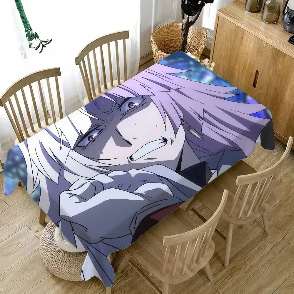 

1pc Anime Sigma Tablecloth Happy New Year Party Decorations For Home 2026 Kitchen Dinning Plastic