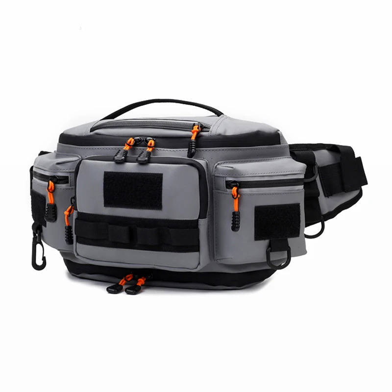 AliExpress scione Men's Fashion Lure Waist Bag Molle Sports Hunting Fanny Pack Outdoor Hiking Running Cycling Rig Pouch Multi-pockets Chest Bag