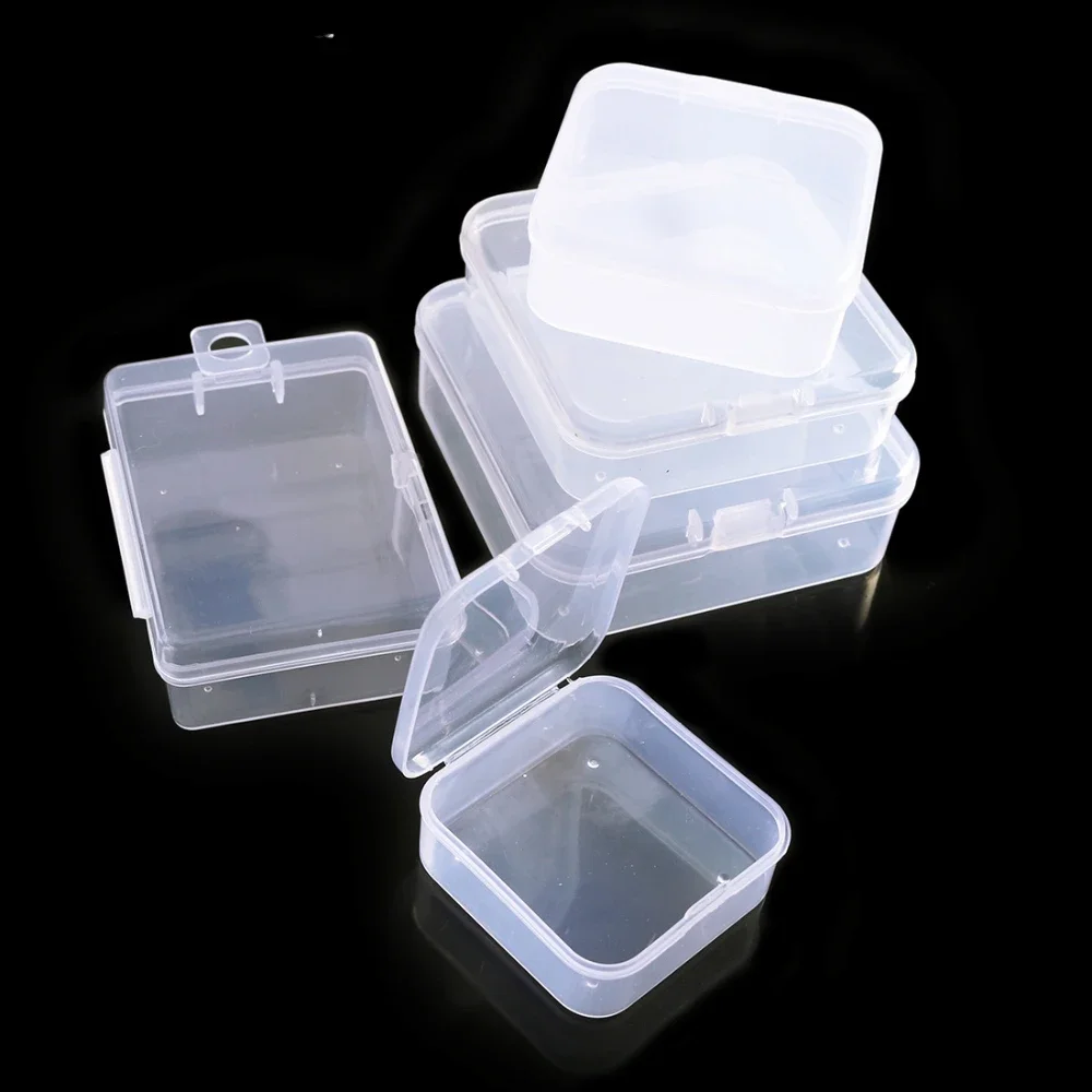 

5 Pcs Plastic Parts Storage Box Organiser Tool Box Screws Transparent Compartment Accessories Box Sample Box Small