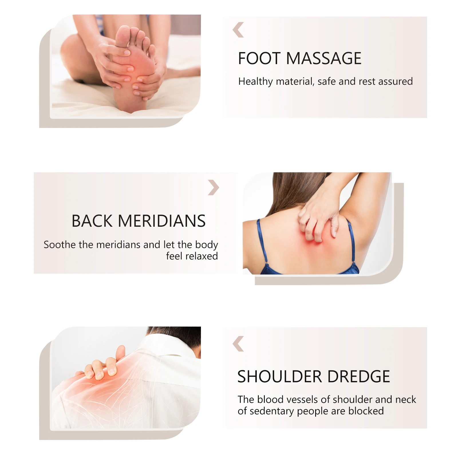 

Mini Massager Simple Muscle Tool Back Neck Home Abs Vibration Electrical Massage Body Stiffness Relieve Safe Durable
