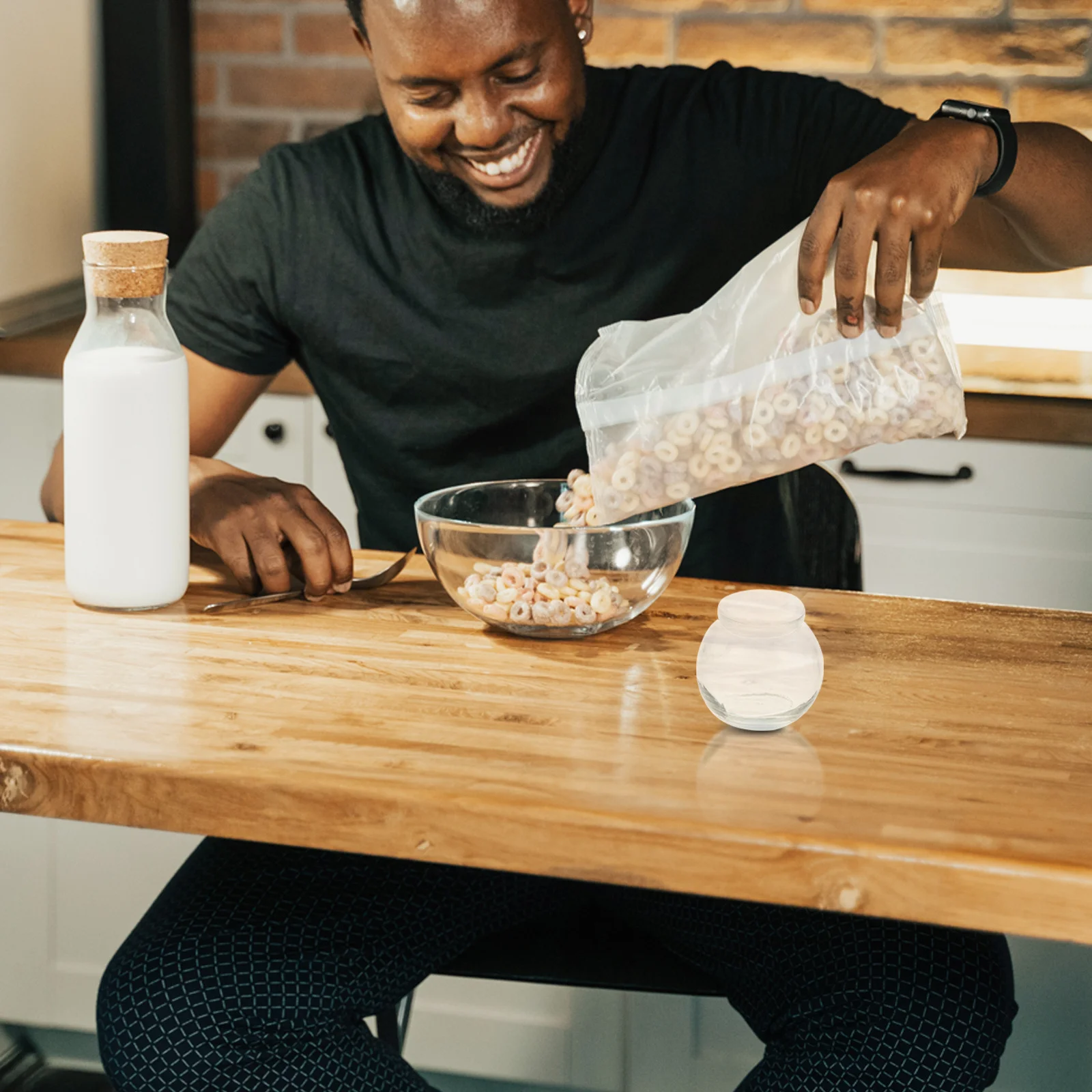 

6Pcs Glass Pudding Bottles Yogurt Holders Transparent Reusable Jars for Milk Juice Drinks Storage Pudding Bottles