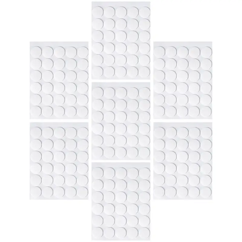 7 hojas de carteles de masilla de pared extraíbles, cinta adhesiva transparente de doble cara, fijadores de pegamento acrílico, pegatina para uñas