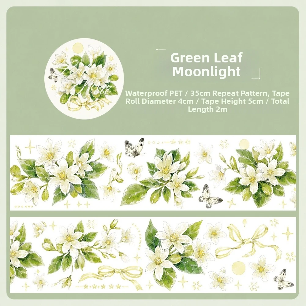 Schulbedarf DIY Blumen-PET-Band Transparentes Schleifen-Blumen-Aufkleberband Buntes Tagebuch-Dekorationsband für Journaling – Detail 5