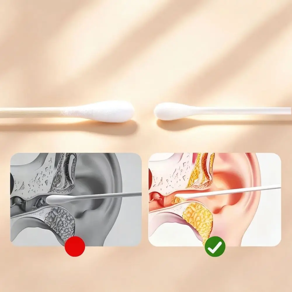 Multi Functional Ear Cleaning Cotton Swabs Spiral Design Applicator Gentle Sanitary Disposable Grooming Supplies