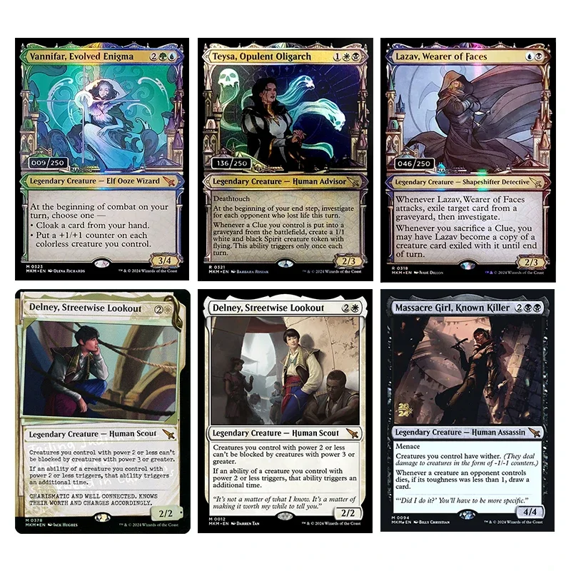 

Homemade Magic The Gatherings Storms Trading Card Game Teysa Opulent Oligarch Lazav Wearer of Faces Collection Card Toys Gift