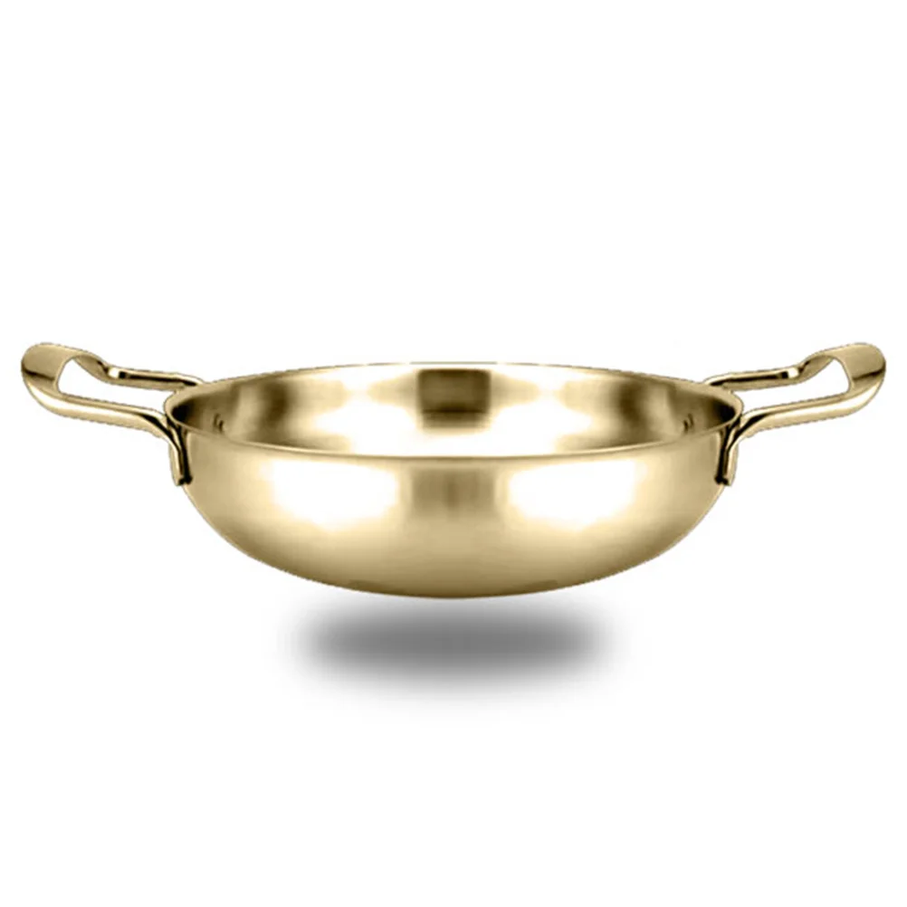 

Stainless Steel Seafood Pot 20Cm Pan Polished Mirror Finish Oven Camp Home Canteen Cookware Dishwasher Safe Wide