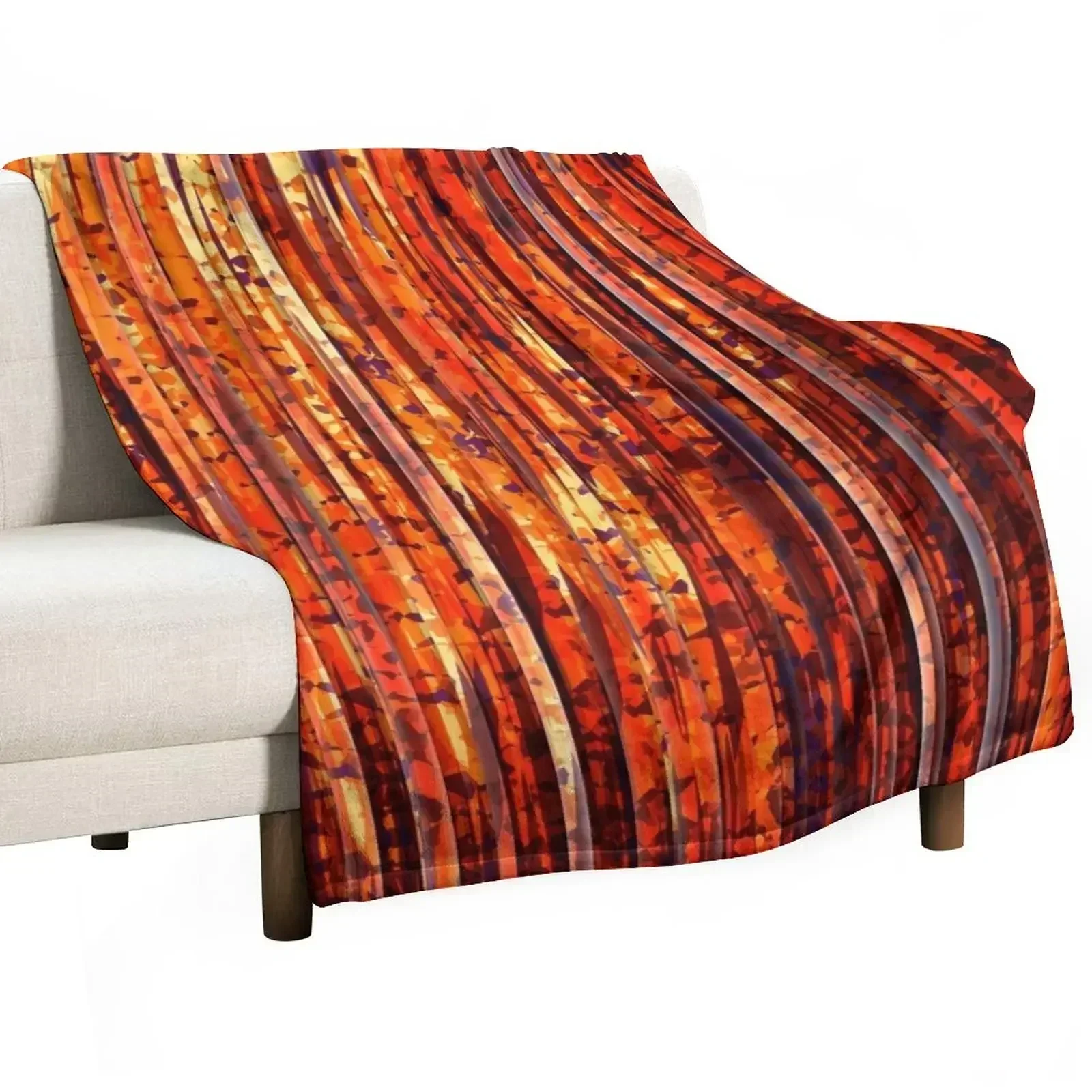 

Abstract Orange Stripes Throw Blanket funny gift Sofa Throw Blankets