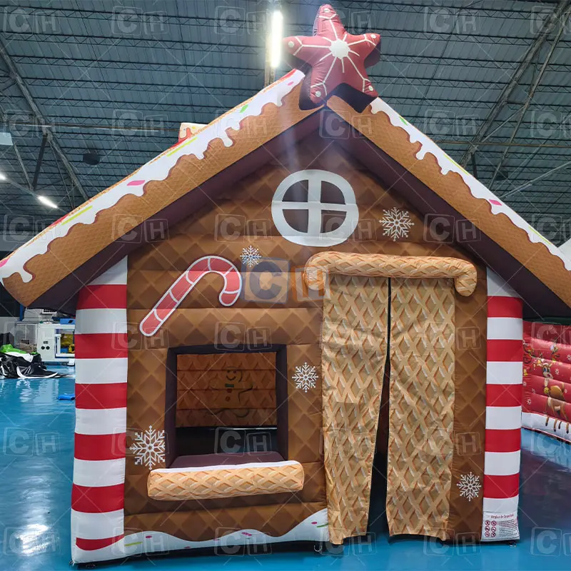 Customized Christmas Inflatable Tent Inflatable Outdoor Santa House Grotto Tent for Sale