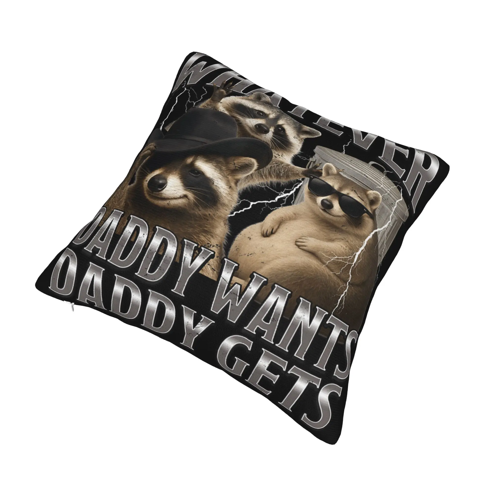 Whatever Daddy Wants Daddy Gets  Pillowcase Accessories Printing Cushion Cover Gift  Pillow Case Cover Home Multiple Sizes