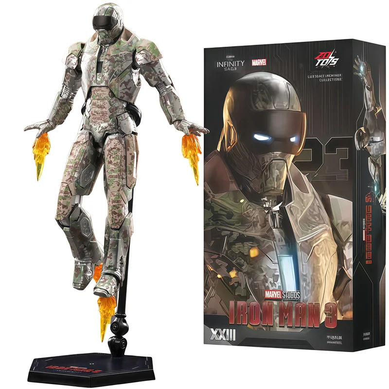 ZD – jouets originaux Tony Stark Iron Man MK23, figurine d'action, modèle 7 pouces, kits de garage portabilité, ornement, cadeaux d'anniversaire