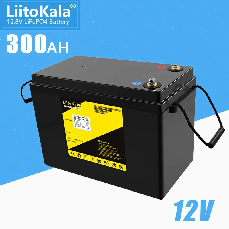 LiitoKala 12V 300Ah 200Ah LiFePO4 Battery 90Ah 100Ah 120Ah 150Ah 180Ah for Golf Cart Battery Off-Road Off-grid Solar energy