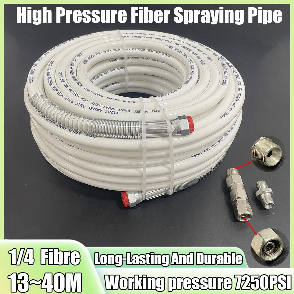 

Airless Spraying Machine Paint Latex Putty High-Pressure Fiber Nylon Pipe Fittings Universal 1/4 And 1/4 Turn 3/8 Joints