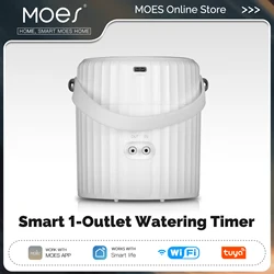 MOES-Dispositivo Temporizador, Sistema de Irrigação, Ferramentas de Jardim, Design Com Fio, Modo Automático, Controlo Manual de Aplicações, Wi-Fi, Tuya