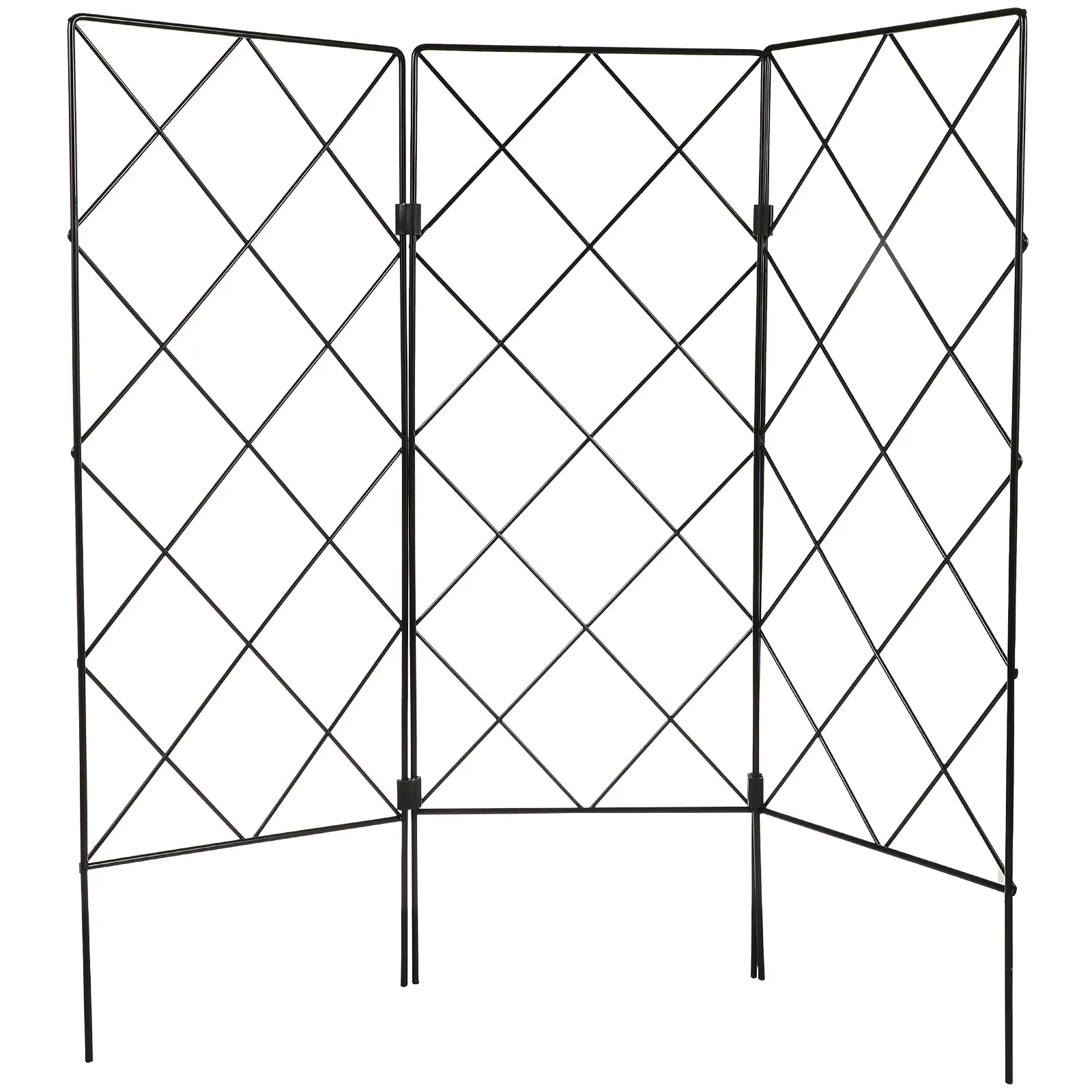 

Foldable Garden Trellis Iron Plant Support Stand Multifunctional Climbing Frame for Vines Vegetables Fruits Flowers Space-Saving