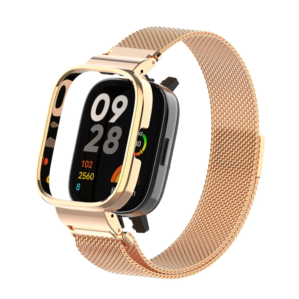 Magnetic Strap Metal Protective Case For Redmi Watch 3/3 Active Smartwatch Bracelet For Redmi Watch 2 Lite Wristband Cover Shell