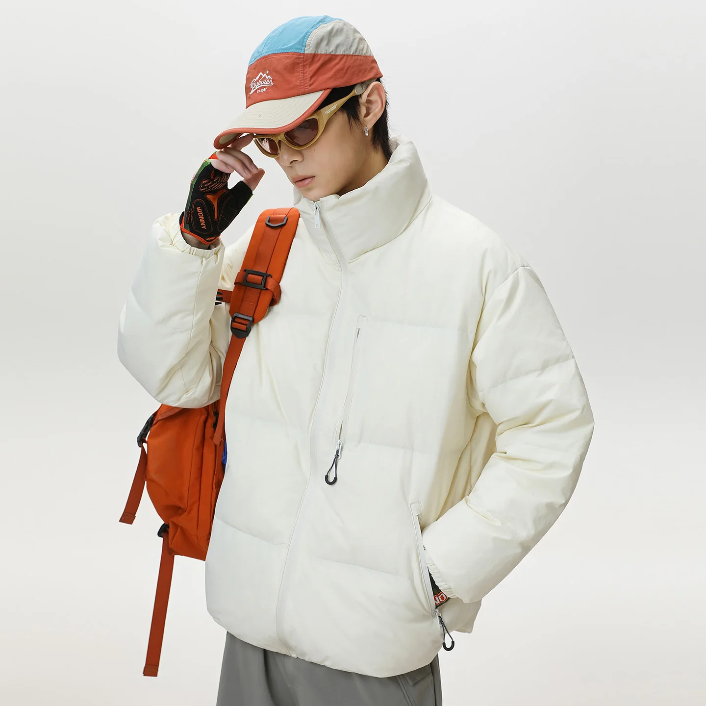 Fashionable Trendy Thickened 90 Velvet Content Down Jacket Winter New Style Simple Natural City Youth Windproof and Warm Jacket