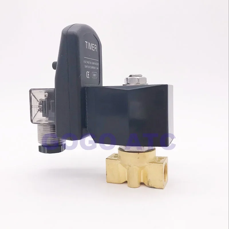 GOGO 0-90bar 2 way water high pressure solenoid valve 1/8"