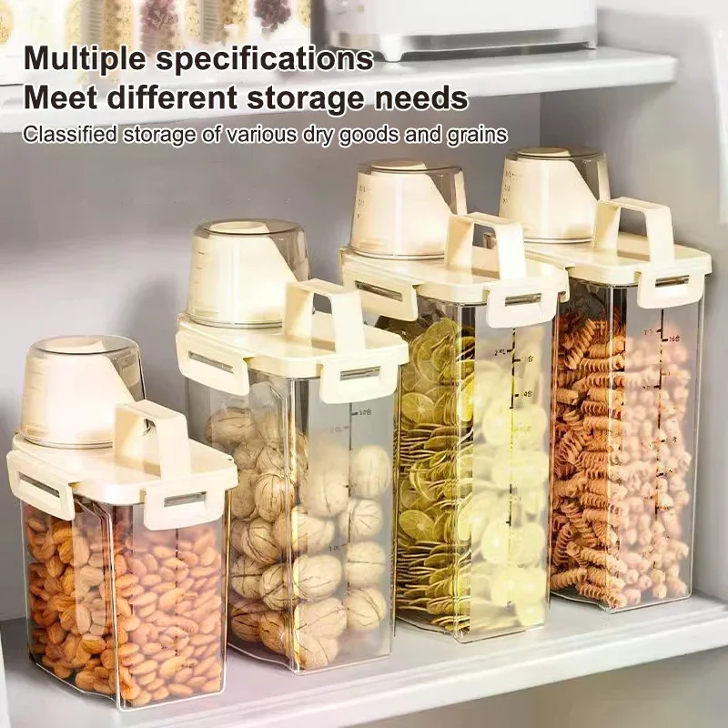 Reusable Laundry Detergent Dispenser Sealed Storage Container For Grain And Miscellaneous Grain Storage Tank Kitchen Storage Box view 5