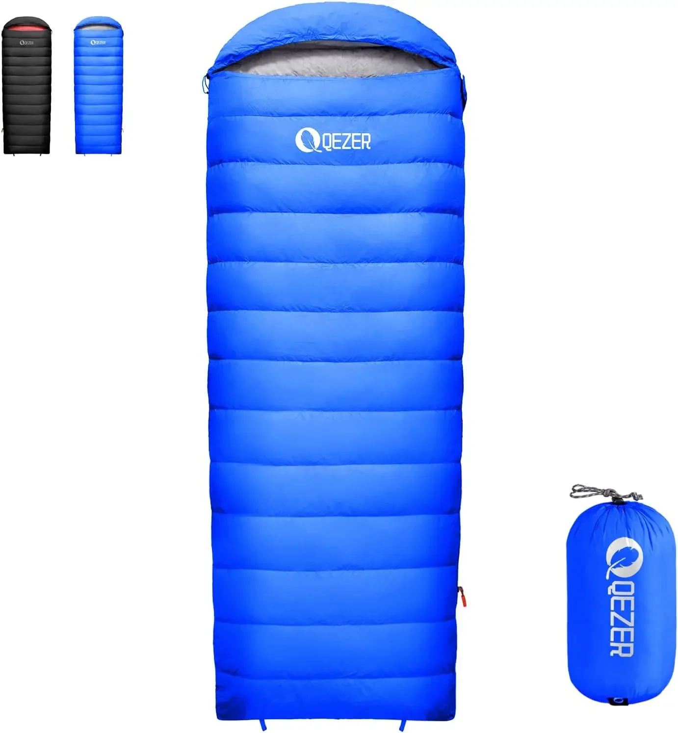 Down Sleeping Bag for Adults, 600 Fill Power, Ultralight & Compact with Compression Sack for Backpacking, Camping, Hiking