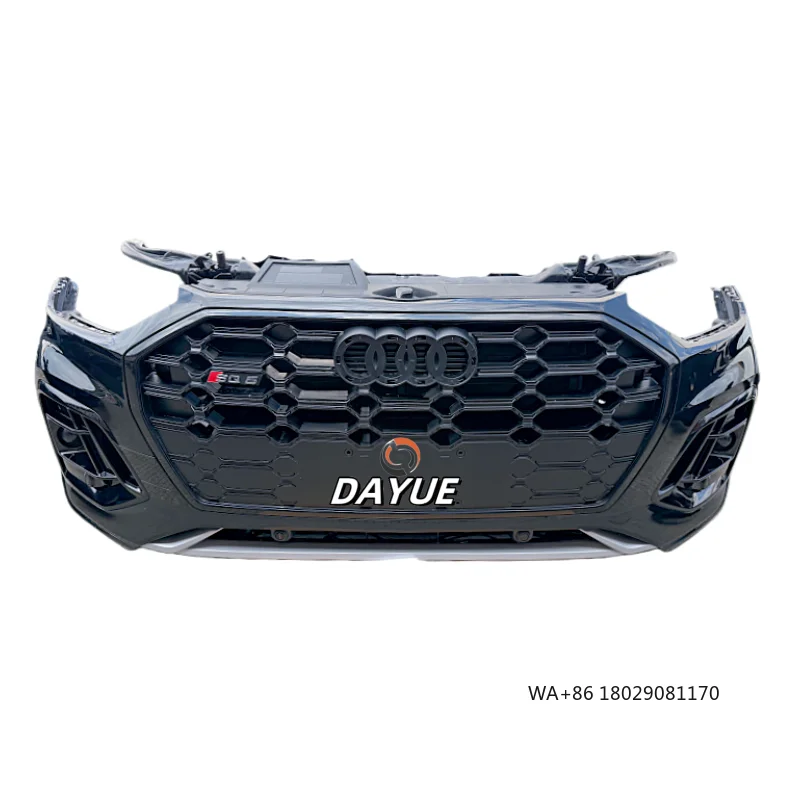 

2021-2025 Q5 Front Bumper with Radiator Set Used Plastic+ABS Material Bolt-On Installation Black/White Paint Options