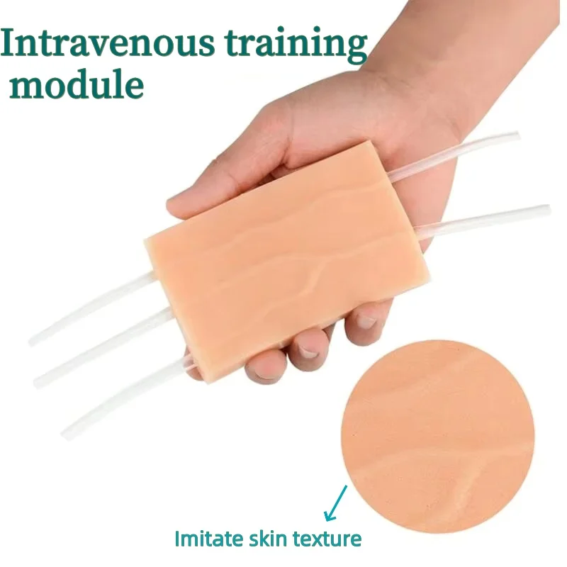 

1set Y Tube Intravenous Injection Practice Model Human Skin Training Pad Practice Silicone