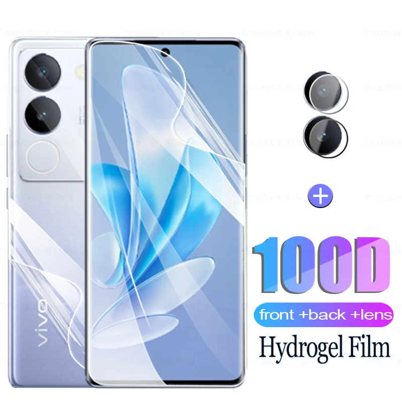 Front Back Hydrogel Film For vivo V29 5G Screen Protector Film For vivo V29 V 29 29V VivoV29 6.78\'\' Camera Lens Protective Glass