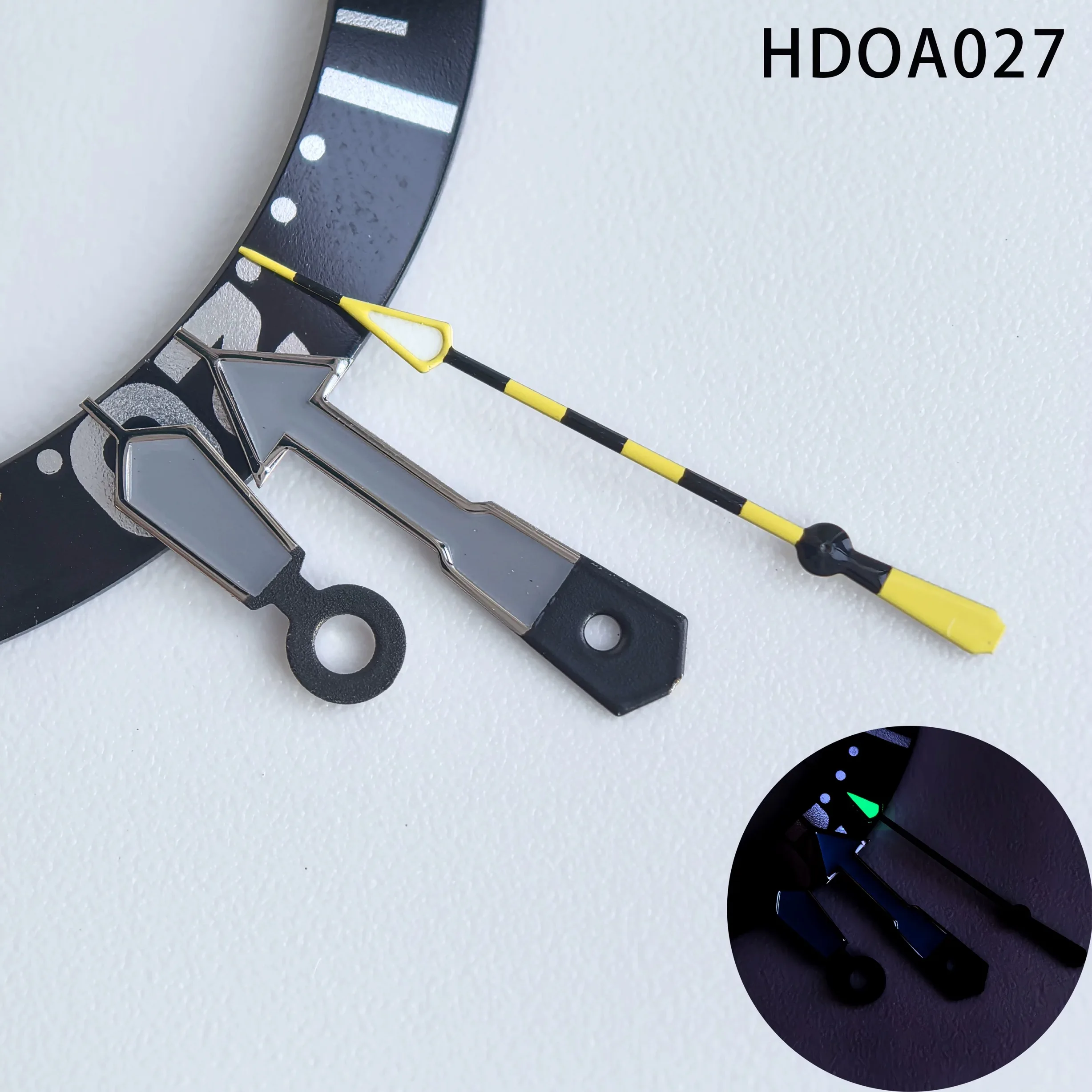 Watch Accessories Watch Hands Suitable for NH35 NH36 Movement Hour Minute Seconds Pointer with Green Luminous