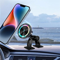 15W Magnetic Car Macsafe Wireless Charger Holder For Magsafe Dashboard Car Cradle Wireless Charging Stand For Tesla Model 3