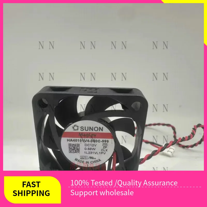 

QGG 1PCS FOR SUNON HA40101V4-000C-999 DC12V 0.58W 2-wire cooling fan 40*10MM