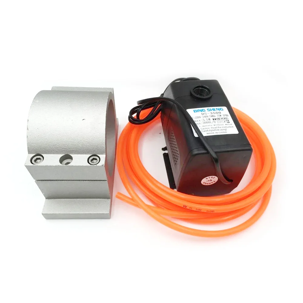 4.5Kw Spindle Motor 220V 100mm ER20 +5.5kw inverter VFD+75W water pump kits 24000rpm For CNC Engraving