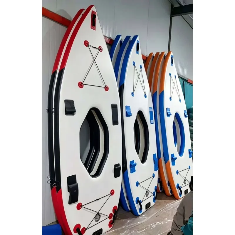 Portable Floating Pedal Water Bike Integrated Inflatable SUP Bicycle for Adult Rental Business Factory Supply