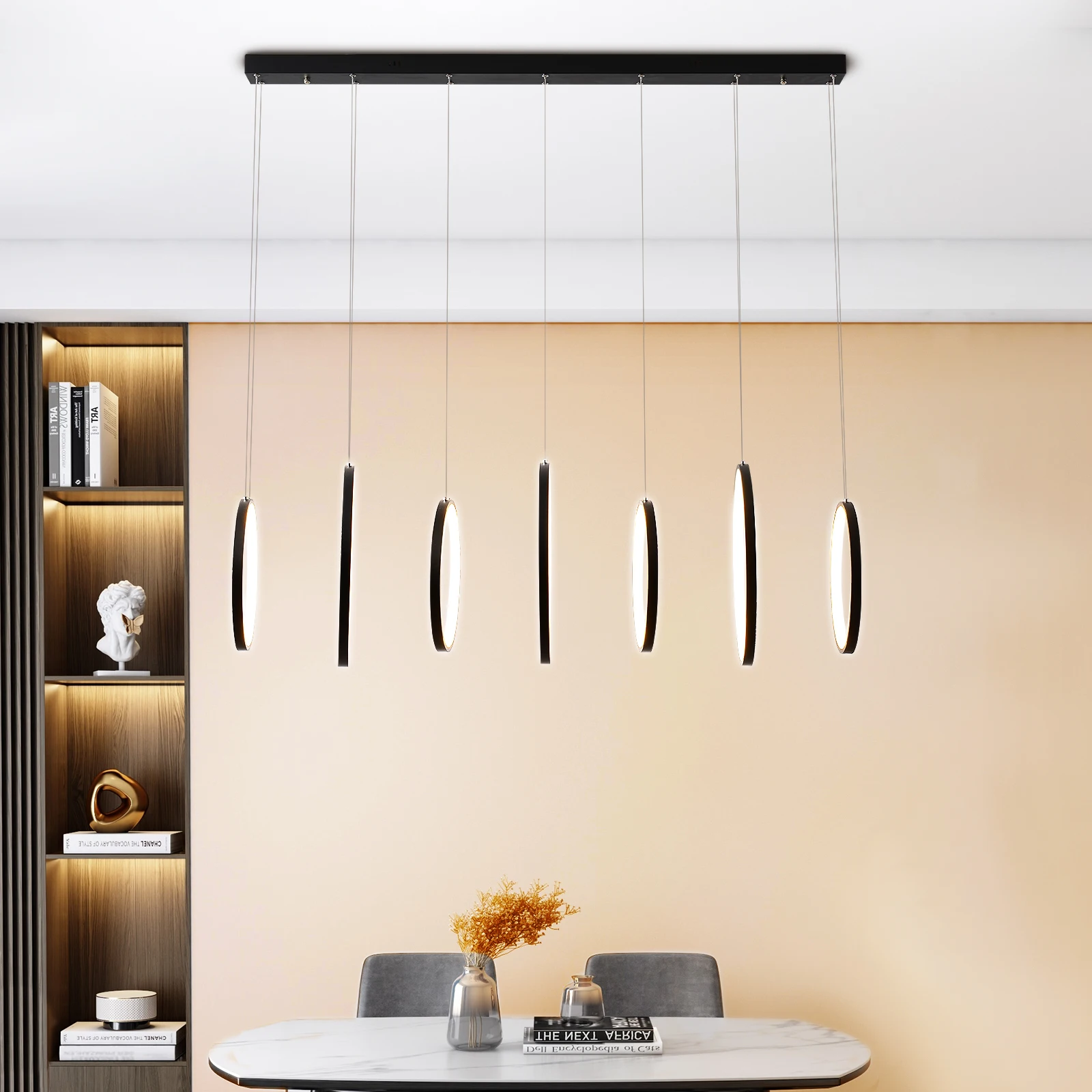 Modern Pendant Lamp LED Geometry Kitchen Island Hanging Ceiling Light Chandelier