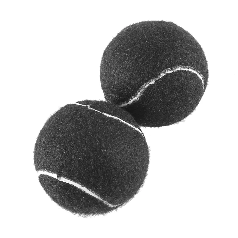 8 PCS Precut Walker Tennis Ball For Furniture Legs And Floor Protection, Heavy Duty Long Lasting Felt Pad Covering,Black