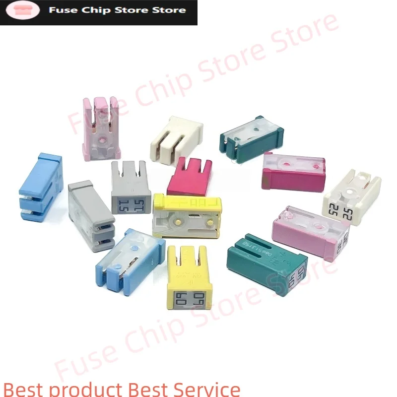 Littelfuse MCASE+ Slotted Cartridge Fuse 32V 15A 20A 25A 30A 40A 50A 60A LF 695 Translucent Cover Fuse for Boat/SUV/Equinox/Ford