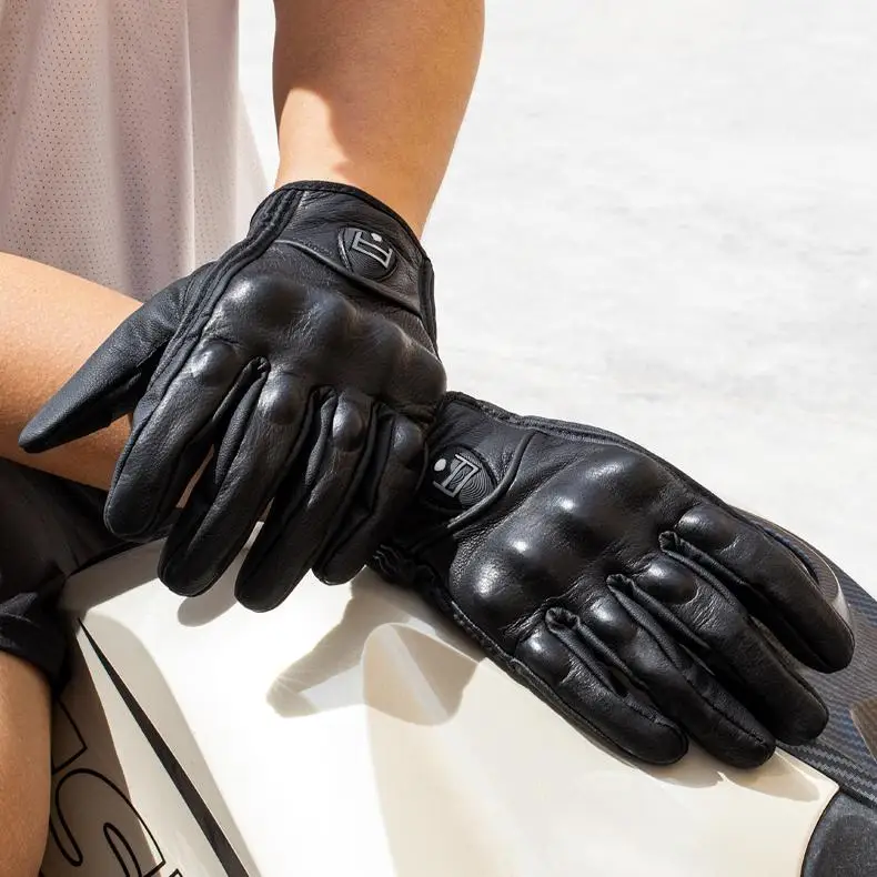 

Мотоциклетные перчатки с полным пальцем, зимние теплые гоночные ретро-круизерные рыцарские мотоциклетные водонепроницаемые мужские и женские спортивные перчатки
