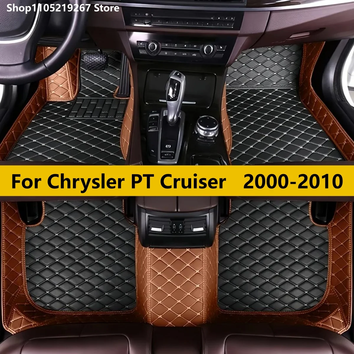

Custom Car Floor Mats For Chrysler PT Cruiser 2000-2010 Auto Accessories Leather Waterproof Anti Slip Foot Carpet
