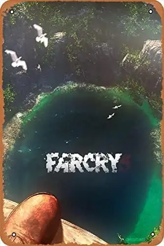 Anime Vintage Metal Sign Farcry Wall Decor 8 x 12 Inches