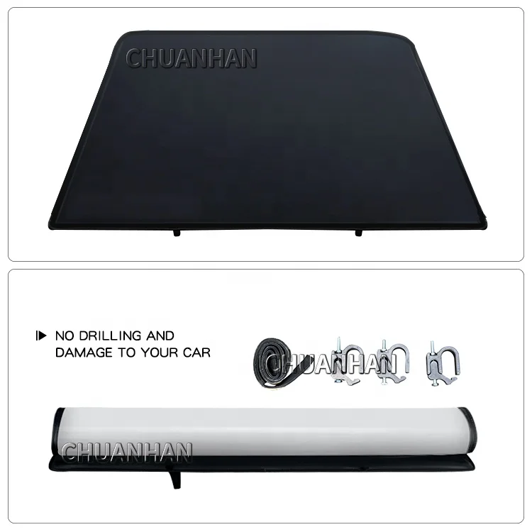 Customized Rolling Bed Cover Low Roll Up Soft Tonneau Cover for  Tacoma/Amarok