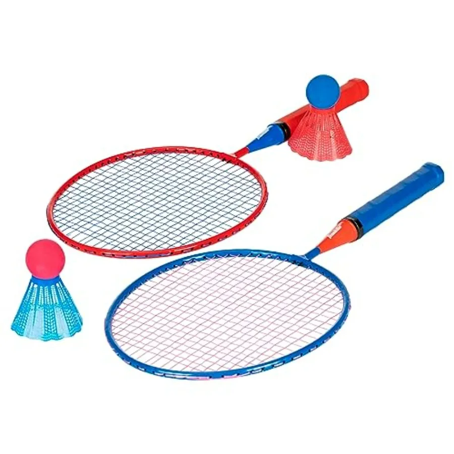 

Badminton Racket Set - Smashminton, Oversize - 2 Player Backyard Youth Set with Birdies for