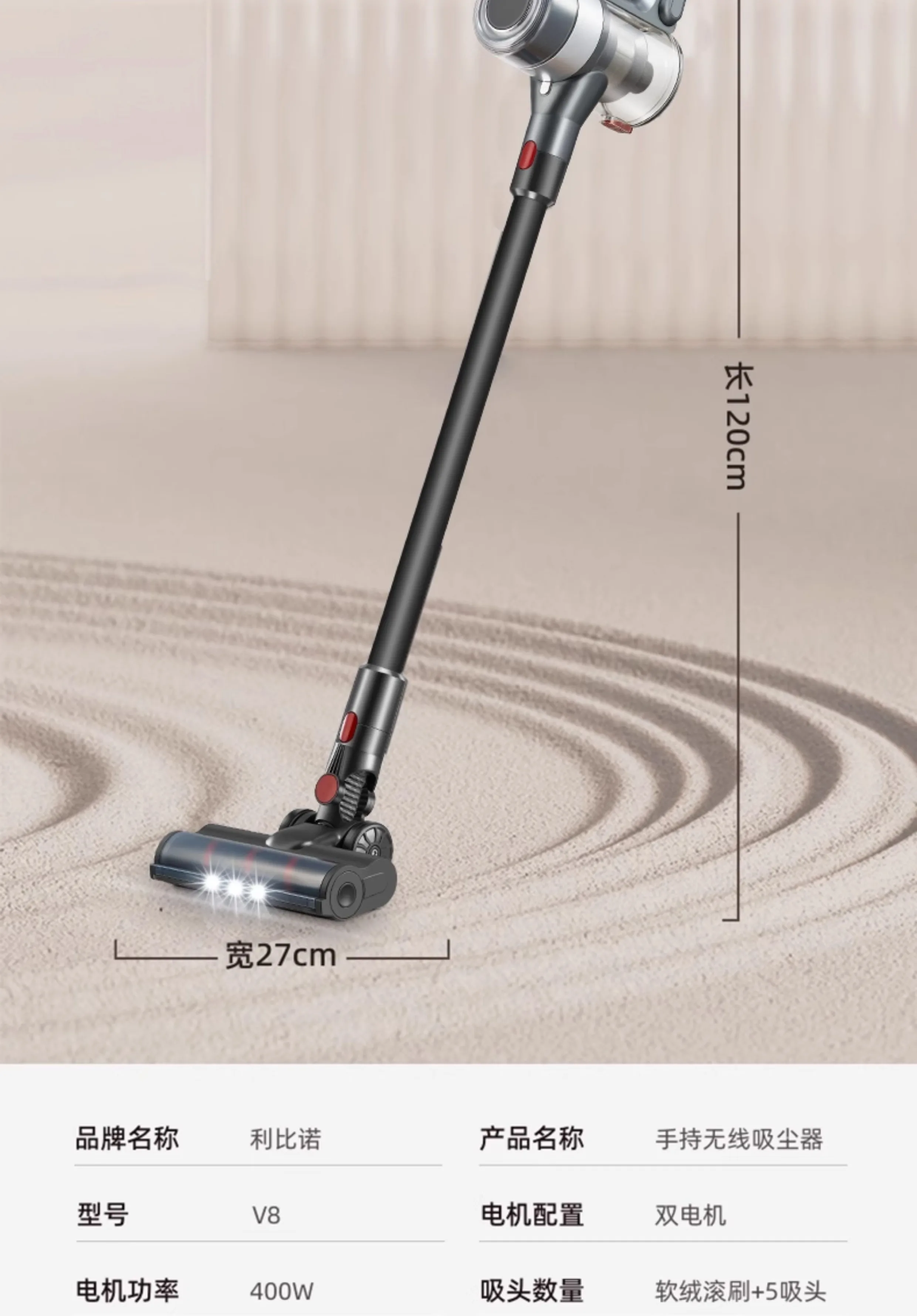 CX  vacuum cleaner household large suction wireless carpet cat hair small strong handheld mite removal high power