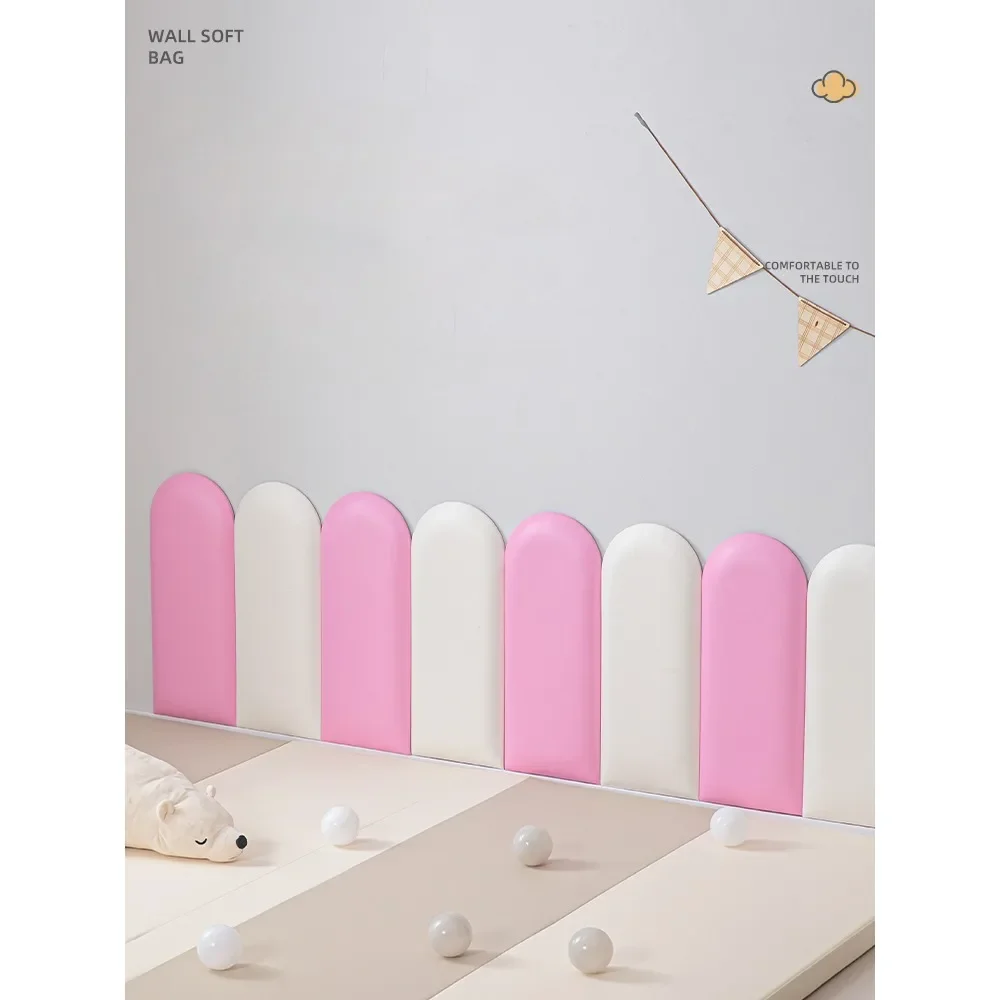 3D Anti-collision Wall Sticker for Children Room Kindergarten Early Education Center Self-adhesive Headboards Wall Decoration