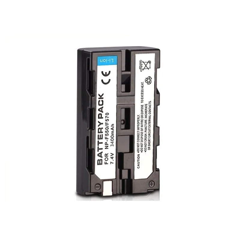 4 pz NP-F550 NP-F570 NP F550 F570 batteria fotocamera + LED doppio caricatore con porta di tipo C per Sony NP-F330 NP-F530 NP-F570 NP-F730