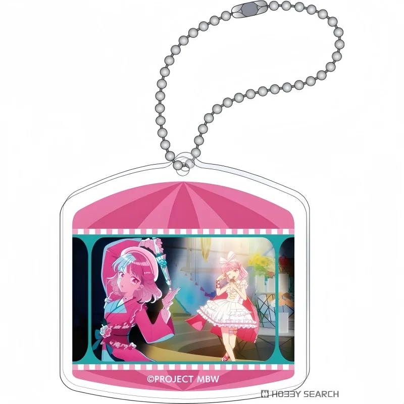 Anime Maebashi Witches YUINA AKAGI Pins AZU Keyrings Jewelry Friends Gamers Gifts Cosplay Acrylic key chains 6cm Cosplay charm