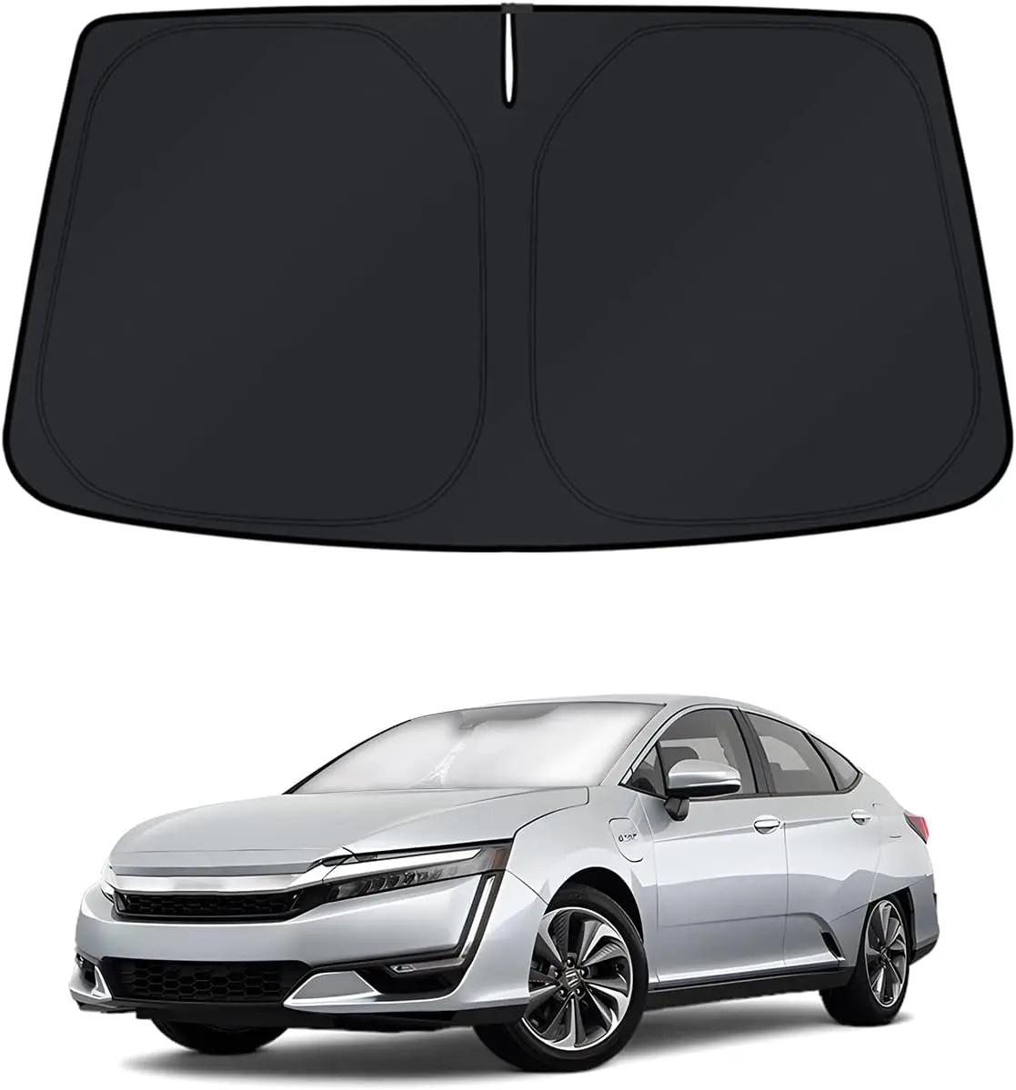 

Windshield Sun Shade for 2017-2021 Honda Clarity Window Shade Sun Visor Cover Foldable Blocks UV Rays Keep Your Car Cooler