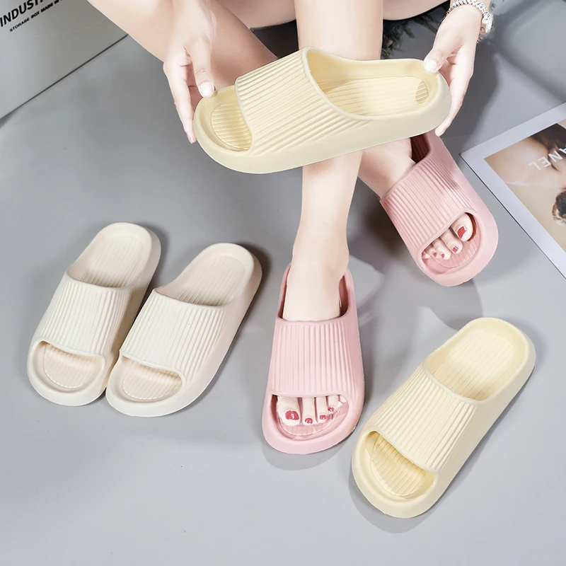 

36-45 # Large Unisex Summer Slippers Women's Casual Slippers Couples Indoor Home Slippers Lightweight Travel Slippers