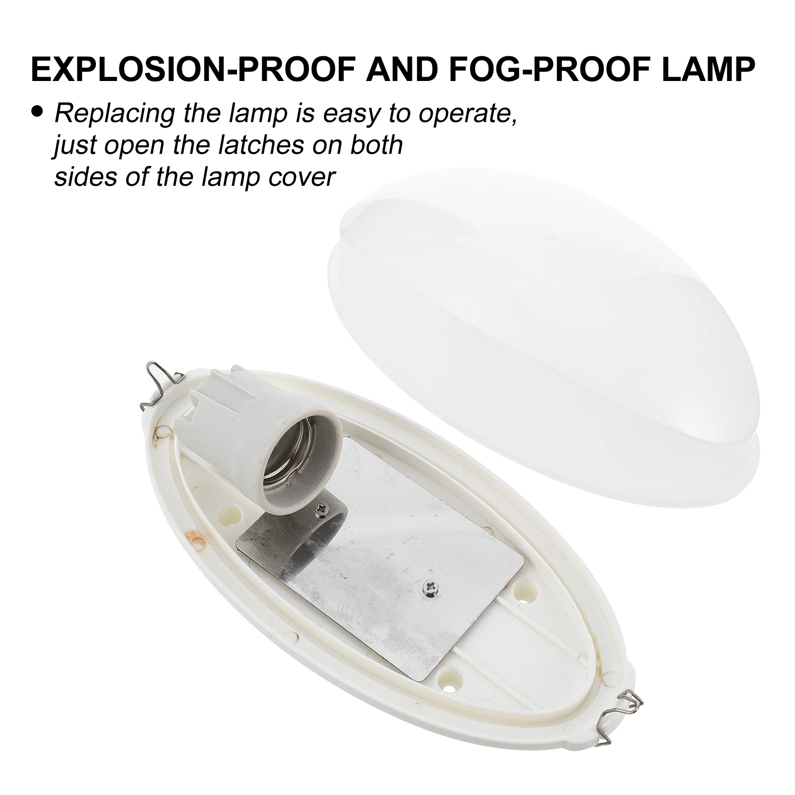

1Pcs Sauna Explosion-Proof Lamp Anti-Fog Sauna Room Light Thickened Chassis Steam Room Lighting Fixture Lamp Anti-Fog Light