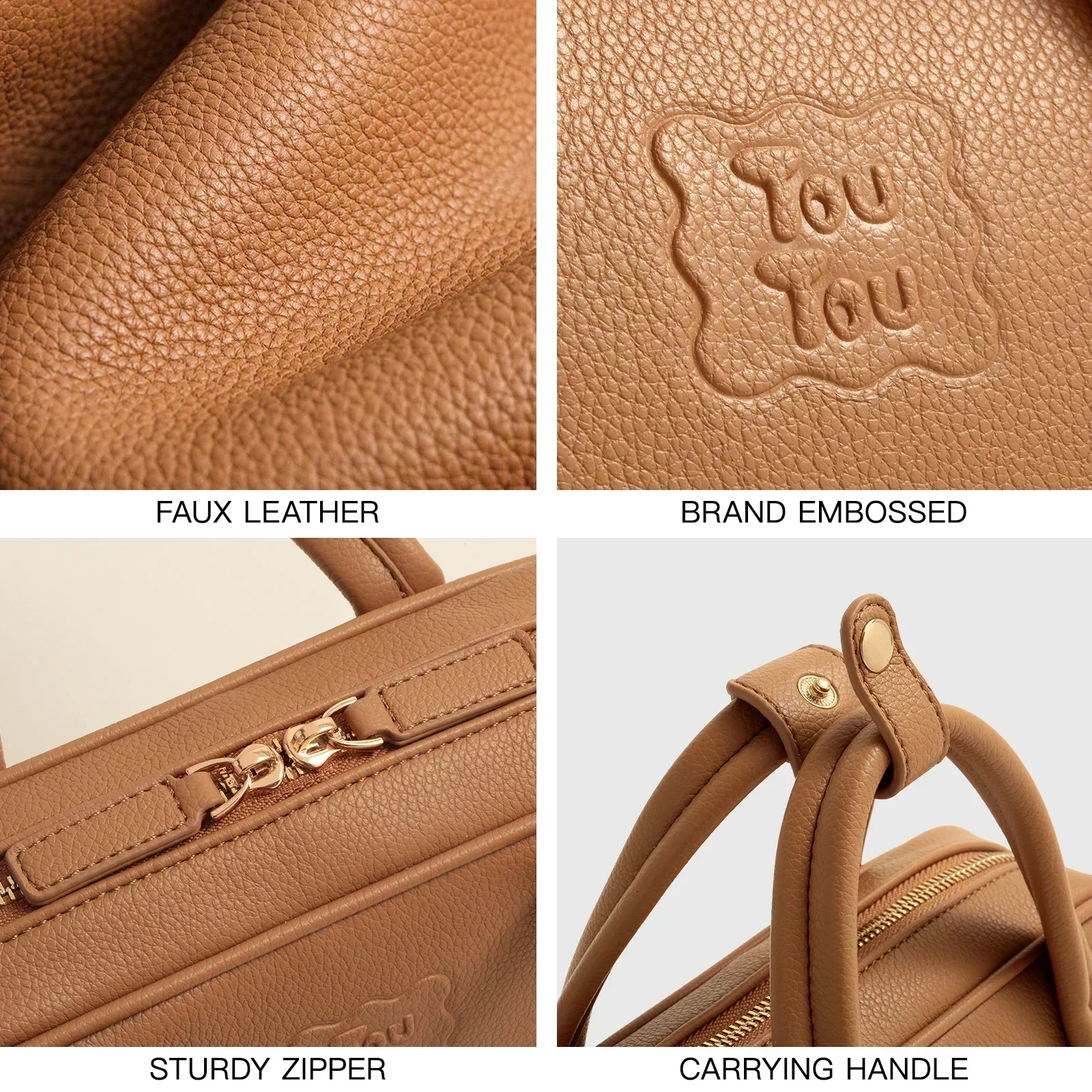 TOUTOU Women Bowling Bag Mini Replica Litchi Pendent Shoulder Strap Designer Brand Crossbody Cosmetics Handbag Christmas Gift