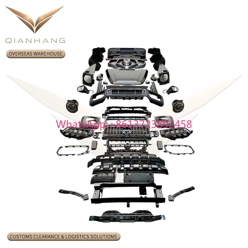 High Quality PP Material New Bumper Body Kit for Mercedes-Benz G63 G500 AMG Universal Fitment Bolt-On Conversion Upgrade Kit